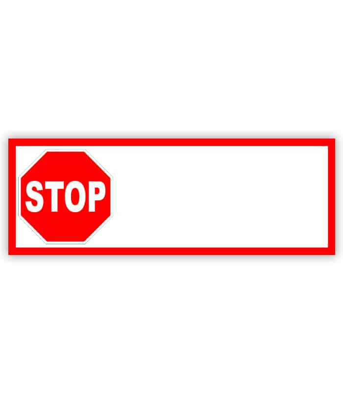 Stop Sticker (10 Stk.)